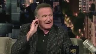 Robin Williams on Letterman - Funny & All Over The Place w/ Impressions 2007