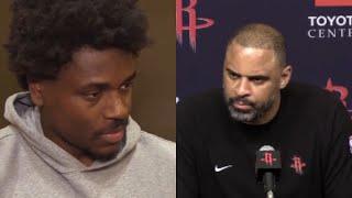 Aaron Holiday and HC Ime Udoka sspeaks after the Houston Rockets win over the Pelicans!!!