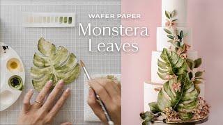 Make EASY Wafer Paper Monstera Leaves (in 10 minutes!) + Learn about Wafer Paper Thickness️