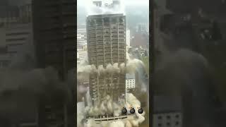 Building Demolition by explosives #demolition