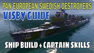 Pan European DDs Swedish Destroyers Visby World of Warships Wows Guide