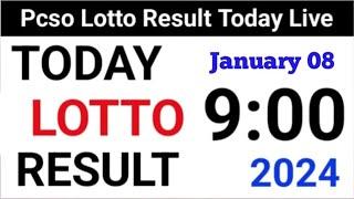 Lotto Result Today 9pm draw 8 January 2025 Swertres Ez2 PCSO complete