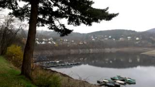 Awesome views standing at the river Rur in the Eifel National Parc just outside Rurberg