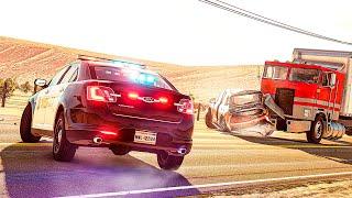 Police Chases and Car Crashes #02 BeamNG.drive