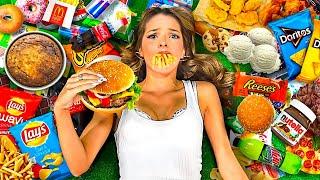 EATING THE WORLD'S UNHEALTHIEST DIET FOR 100 HOURS!!