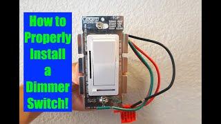 How to Properly Install a Single Pole LED Dimmer Switch! (4K)