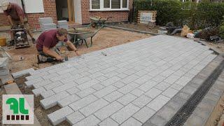 Fairstone Sawn Granite Setts Driveway - Fangorn Landscapes - Timelapse