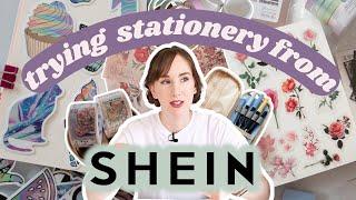 HUGE SHEIN Affordable Stationery Haul | Bullet Journal Supplies | Pastel & Vintage Style