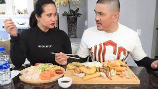 SPEAKING ILOCANO ONLY WHILE DOING A SUSHI MUKBANG!