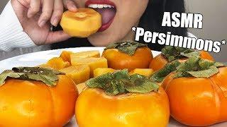 ** ASMR PERSIMMON FRUIT PLATTER ** Crunchy Eating Sounds | No Talking Exotic Fruit | ASMR Phan