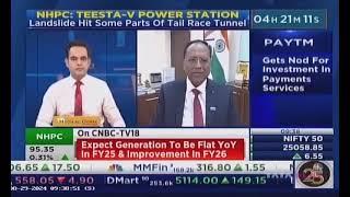 Interview of Shri R.K. Chaudhary, CMD, NHPC in CNBC TV18 news channel on 29.08.2024