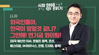 [시장함께읽기] 12월 20일, 외국인들아, 한국이 망할것 같니? 그만해! 연기금 화이팅!(미국 예산안 이슈, 트럼프 정책, 조선, 에스티팜, SK하이닉스, 은행, 드라마, 풍력)