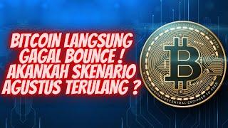 BITCOIN TURUN DARI SUPPORT YANG BARU DIRECLAIM ! BAHAS DATA CRYPTO SKENARIO BULAN LALU !