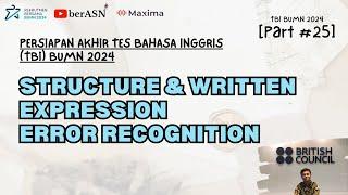 PERSIAPAN AKHIR TES BUMN BAHASA INGGRIS (TBI) BUMN 2024