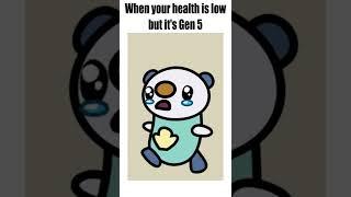 When your health is low but its Pokemon Gen 5! #shorts #memes