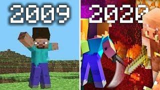 Evolution Minecraft 2009 to 2020 Nether Update