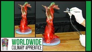 Airbrushing a Sugar Showpiece: A Step-by-Step Tutorial