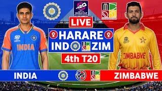 India vs Zimbabwe 4th T20 Live Cricket Match Today | IND vs ZIM Live Match Today | IND vs ZIM Live