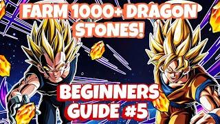 FARM 1000+ DRAGON STONES USING YOUR NEW ACCOUNT! | DBZ DOKKAN BATTLE - Beginners Guide #5