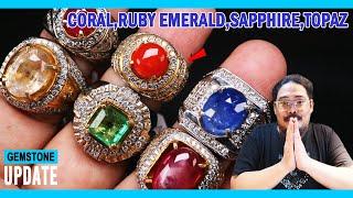 GEMSTONES UPDATE 03092024 - RUBY BURMA MOZAMBIQUE BLUE SAPPHIRE EMERALD ZAMBIA RED CORAL MARJAN