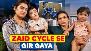 Zaid cycle se gir gaya