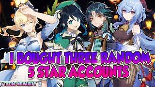 I BOUGHT 3 $5USD RANDOM 5 STAR ACCOUNTS "Giveaway Account" | IT GOT POG!