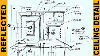 HOW TO DRAW REFLECTED CEILING PLAN.
