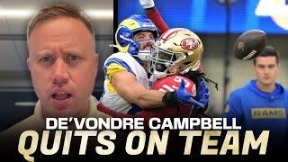 49ers IRATE Locker Room Reaction: De’Vondre Campbell quits on team