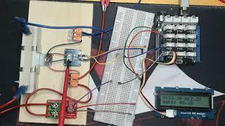 Arduino Spannung & Strom messen und als Watt auf dem LED Display anzeigen mit Ardublock