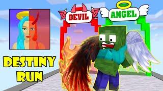 Minecraft Mobs : DESTINY RUN CHALLENGE - Minecraft Animation