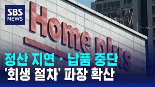 정산 지연 · 납품 중단…'회생 절차' 파장 확산 / SBS