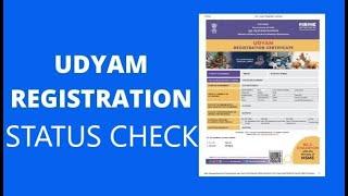 msme udyam registration status check | MSME registration status | udyam aadhar registration status.