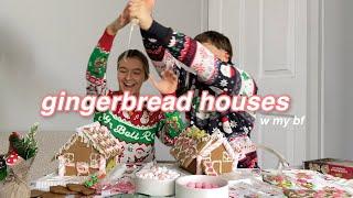 *attempting* to make GINGERBREAD HOUSES with my boyfriend ( vlogmas 1 )