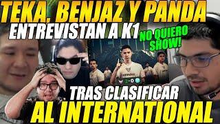 KINGTEKA, BENJAZ y PANDA ENTREVISTAN a HECTOR K1 tras CLASIFICAR AL TI, pide NADA DE SHOW