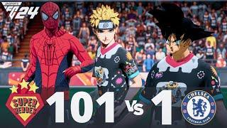 EA Sports FC 24 | What happen if Spider-Man Naruto Goku all Super Heroes  | (CR7 is GOKU) ?