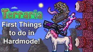 Top 3 Things to do When You Enter Hardmode! Terraria