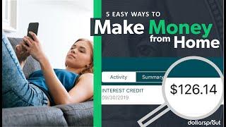 How to Make $1000+ per MONTH from Home  | 5 REAL Side Hustle Ideas