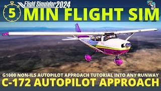 Career Mode Game-Changer! MSFS  2024 Cessna 172 Autopilot Visual Approach Tutorial. NO ILS NEEDED!