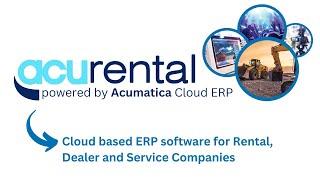 AcuRental powered by Acumatica Cloud ERP published by IIG