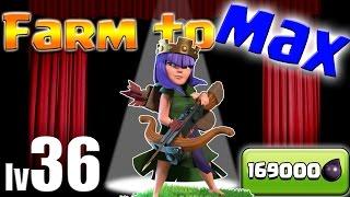 Clash of Clans:  TH10 Farm to Max!!  Archer Queen lv36!!  Winter Update