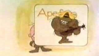 Classic Sesame Street - Letter "A" animation (ape)