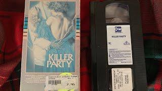 Opening To Killer Party 1986 VHS