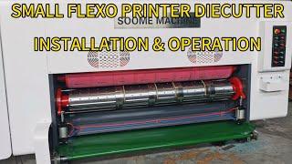 Bulgaria- Installation and operation of the Economic mini flexo Auto 2 colors printer diecutter