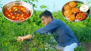 Jamnagar Famous Puri Shaak | Indian Street Food Recipe