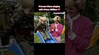 Princess Diana joyful moment with Prince Harry #princessdiana #princeharry #shorts