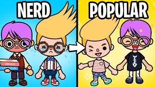 LankyBox Goes NERD TO POPULAR In School!? (TRUE LIFE STORIES IN TOCA LIFE WORLD!)