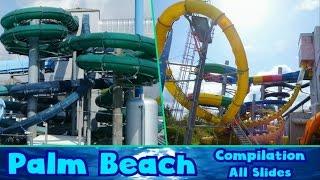 ALL AWESOME WATER SLIDES at Kristall Palm Beach [Compilation]