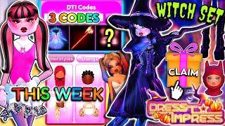 *NEW WITCH SET* Revealed! UPDATE This Week w 3 CODES & New Hairs! HALLOWEEN News! | Dress To Impress