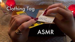 ASMR Clothing Tag Tapping & Scratching (with wooden box sounds) No Talking ᵕ̈