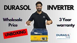 Best Solar Inverter unboxing | Durasol inverter | Complete Review |solar inverter